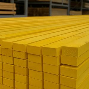 "RSG Yellow roofing battens supplied by North West Roofing Supplies"